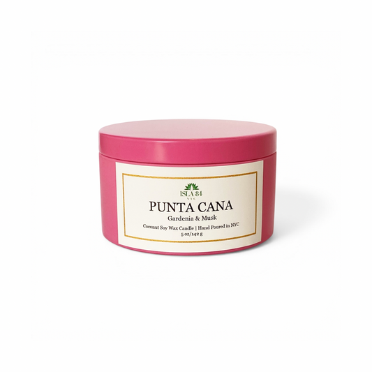 Punta Cana Travel Tin Scented Candle
