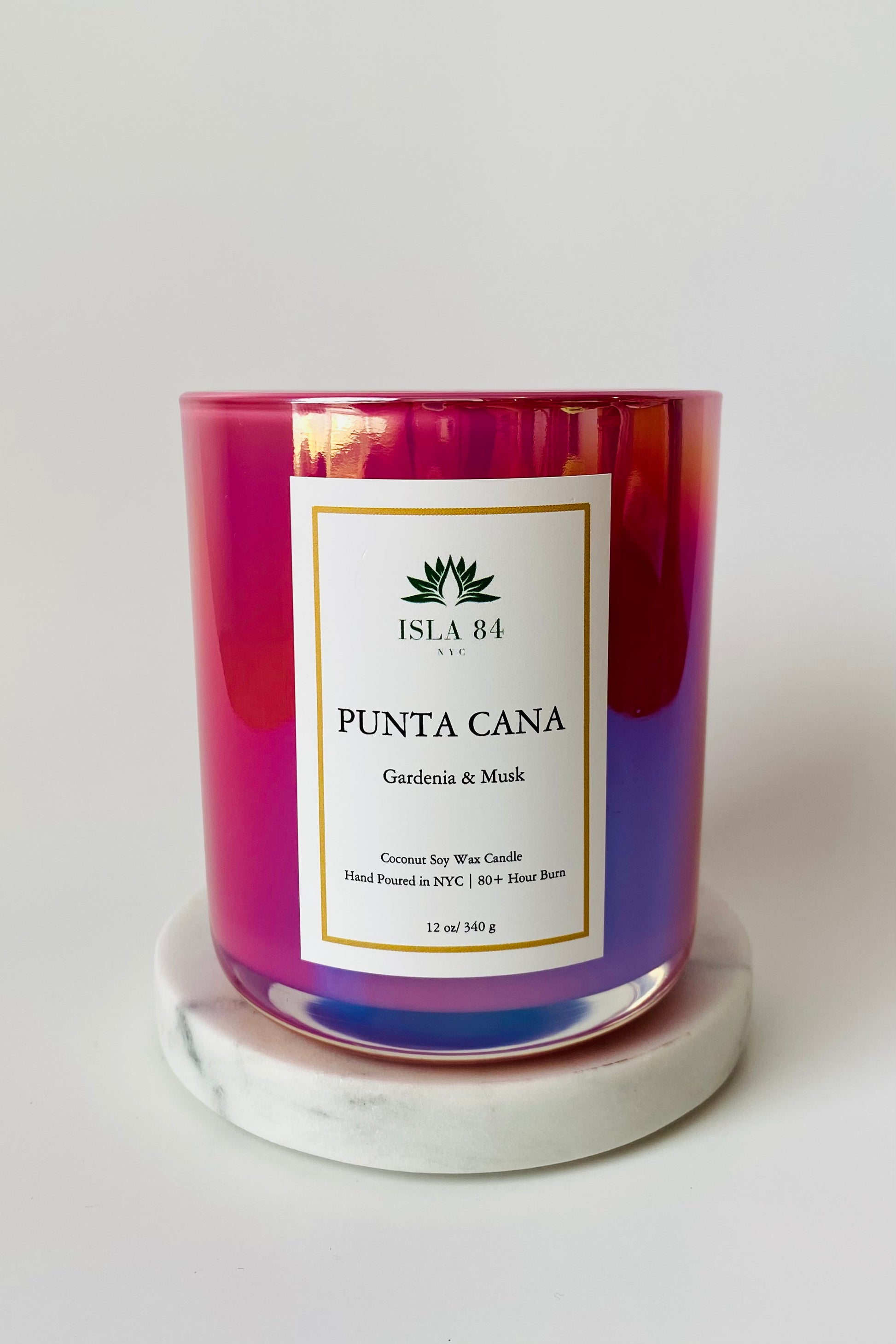 Punta Cana Signature Scented Candle; Dominican Republic Candle; Coconut Soy Wax Candle with Wood Wick