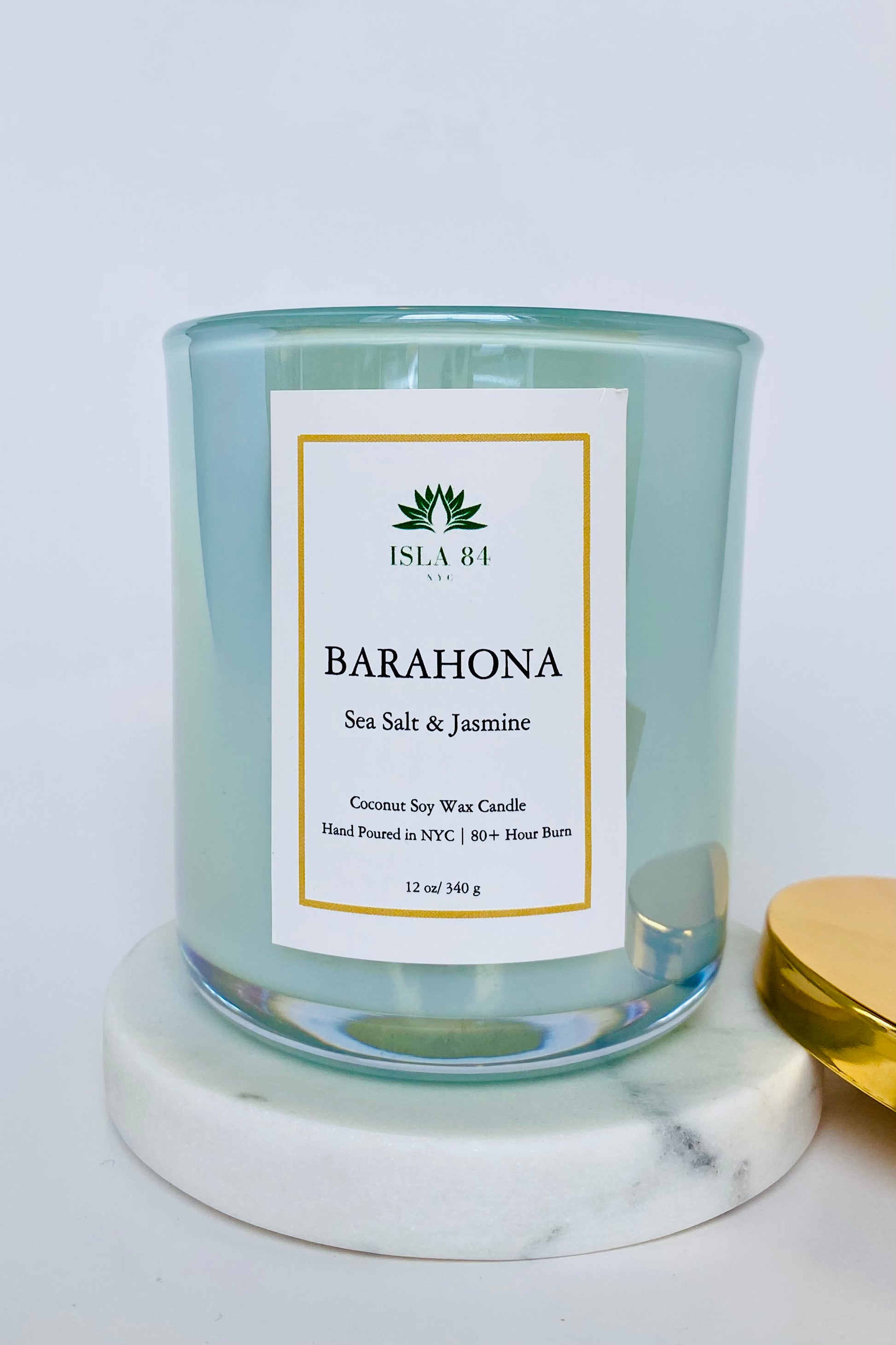 Barahona Signature Scented Candle; Dominican Republic Candles; Coconut Soy Wax Candle with Wood Wick